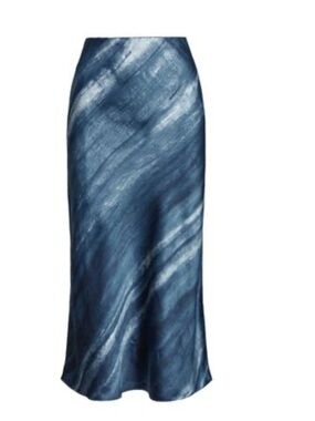 Lauren Ralph Lauren Tie-Dye Satin Skirt